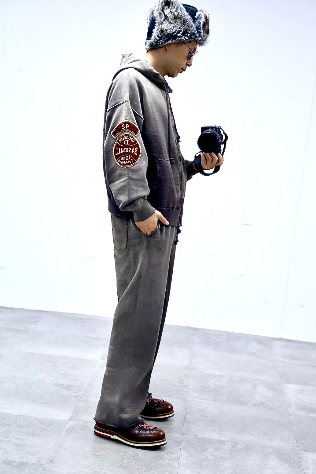 BOW WOW バウワウ BASEBALL CHAMPION ZIP HOODIE AGEDスタイル2025.10