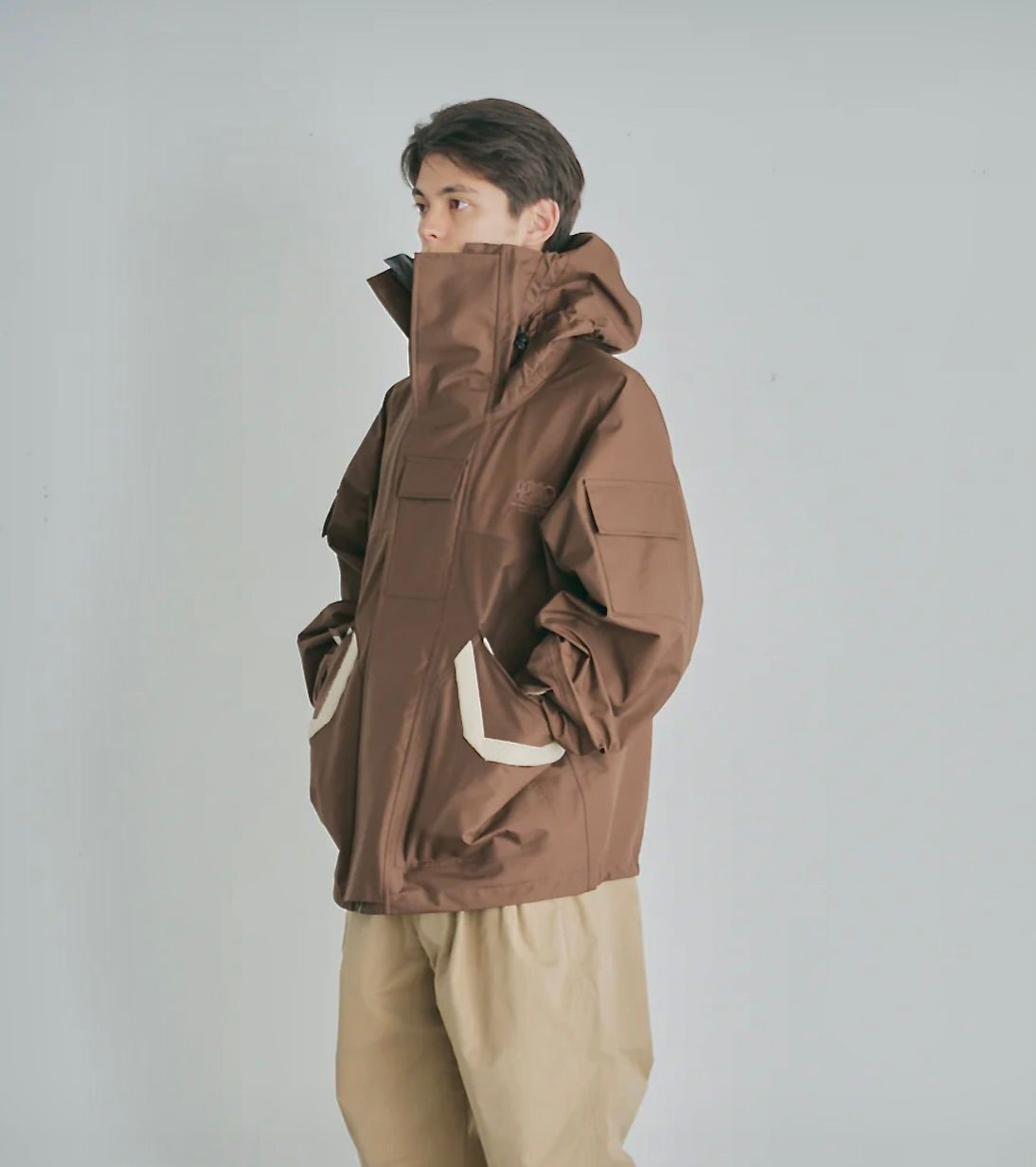 is-ness - イズネス23AW NINJA HOODIE SHELL JACKET(1005AWJK02)BROWN