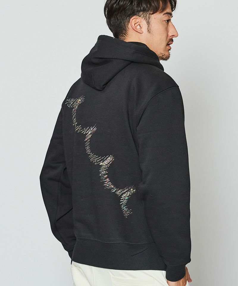 muta - mutaMARINE x ACANTHUS / muta Wave Splash Logo Hooded