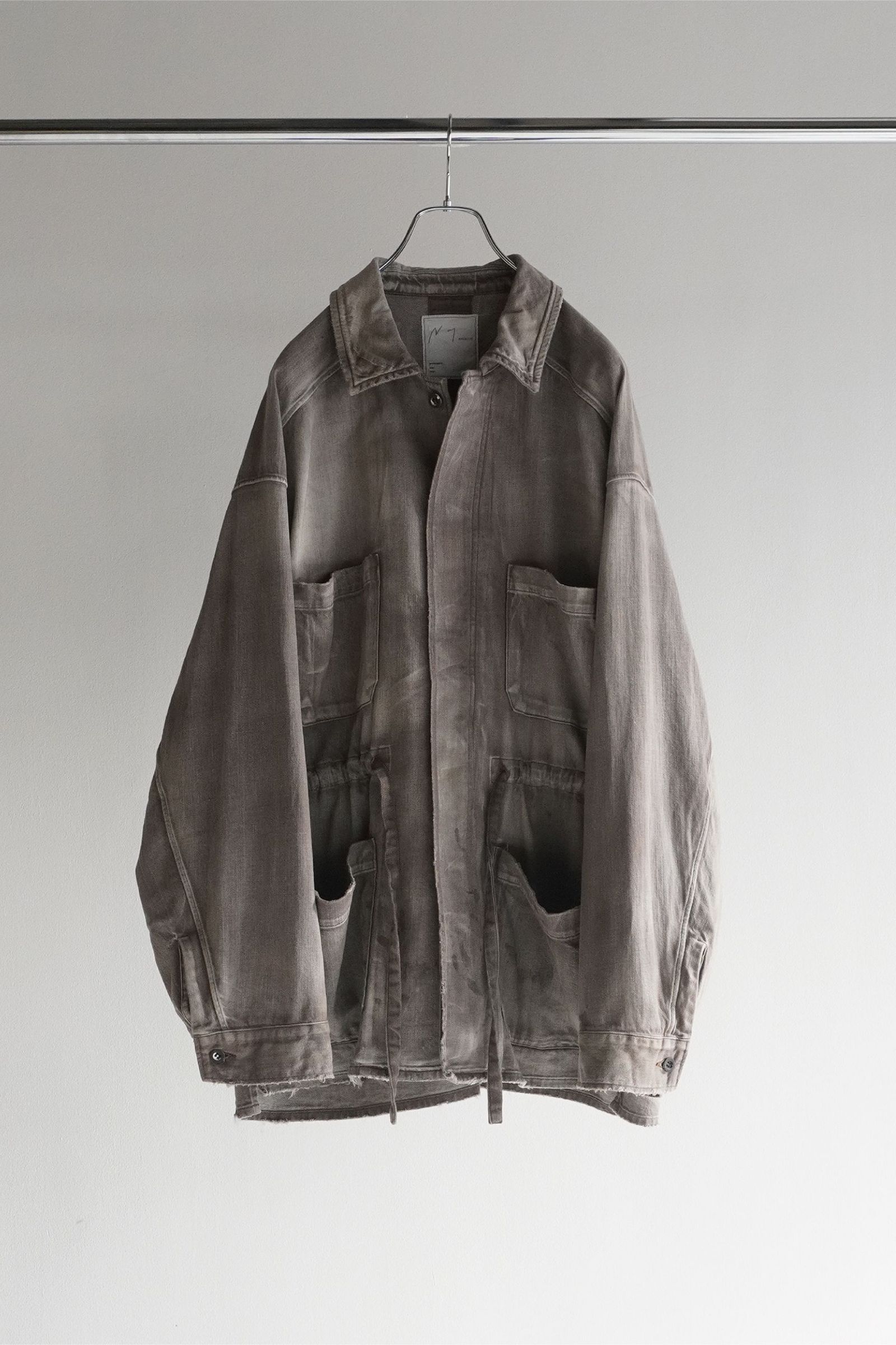 ANCELLM - AGING DENIM SHIRT JACKET | BLACK | ジャケット | NapsNote