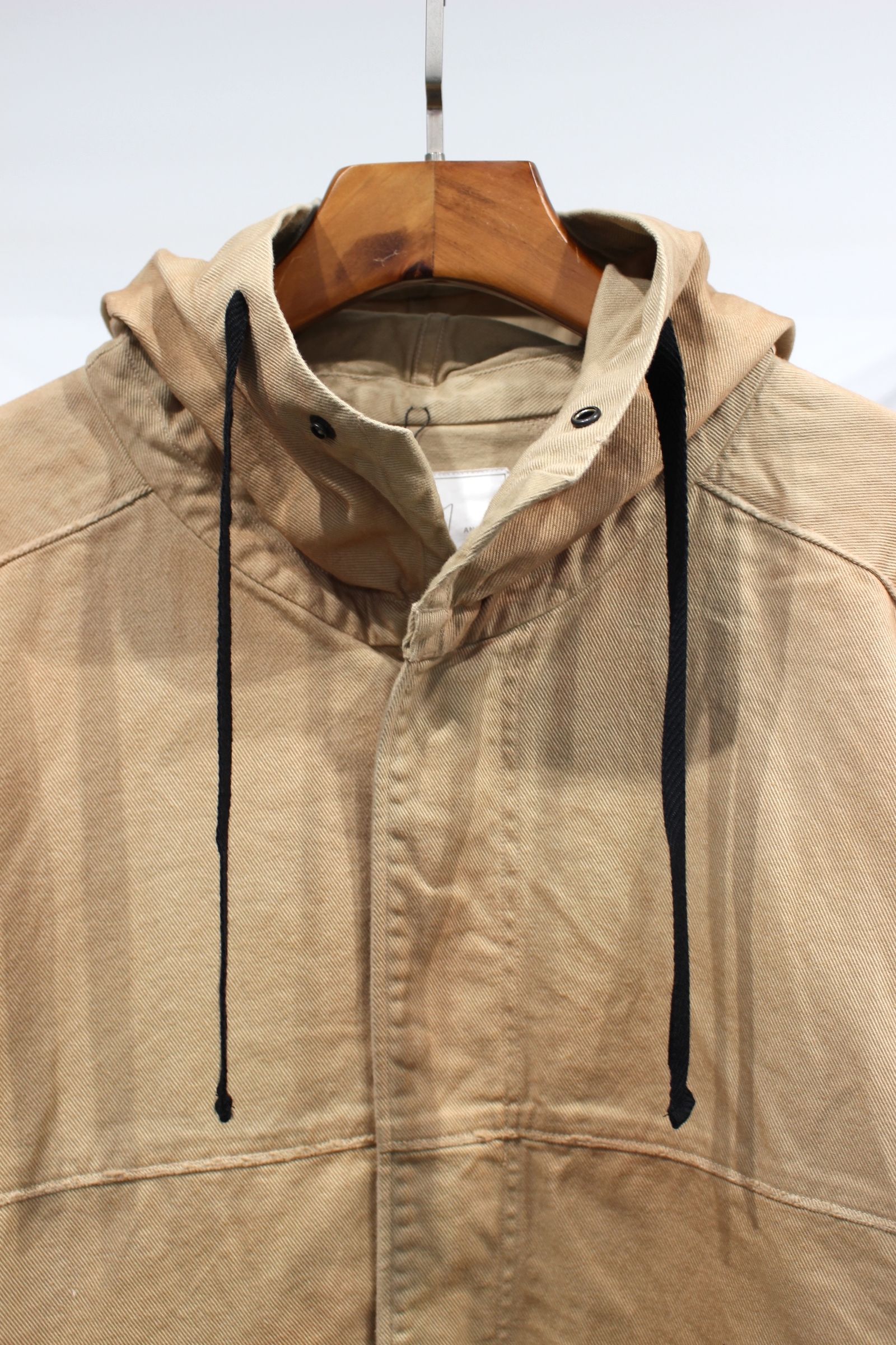 ANCELLM - DRILL HOODIE JACKET | BEIGE | ジャケット | NapsNote