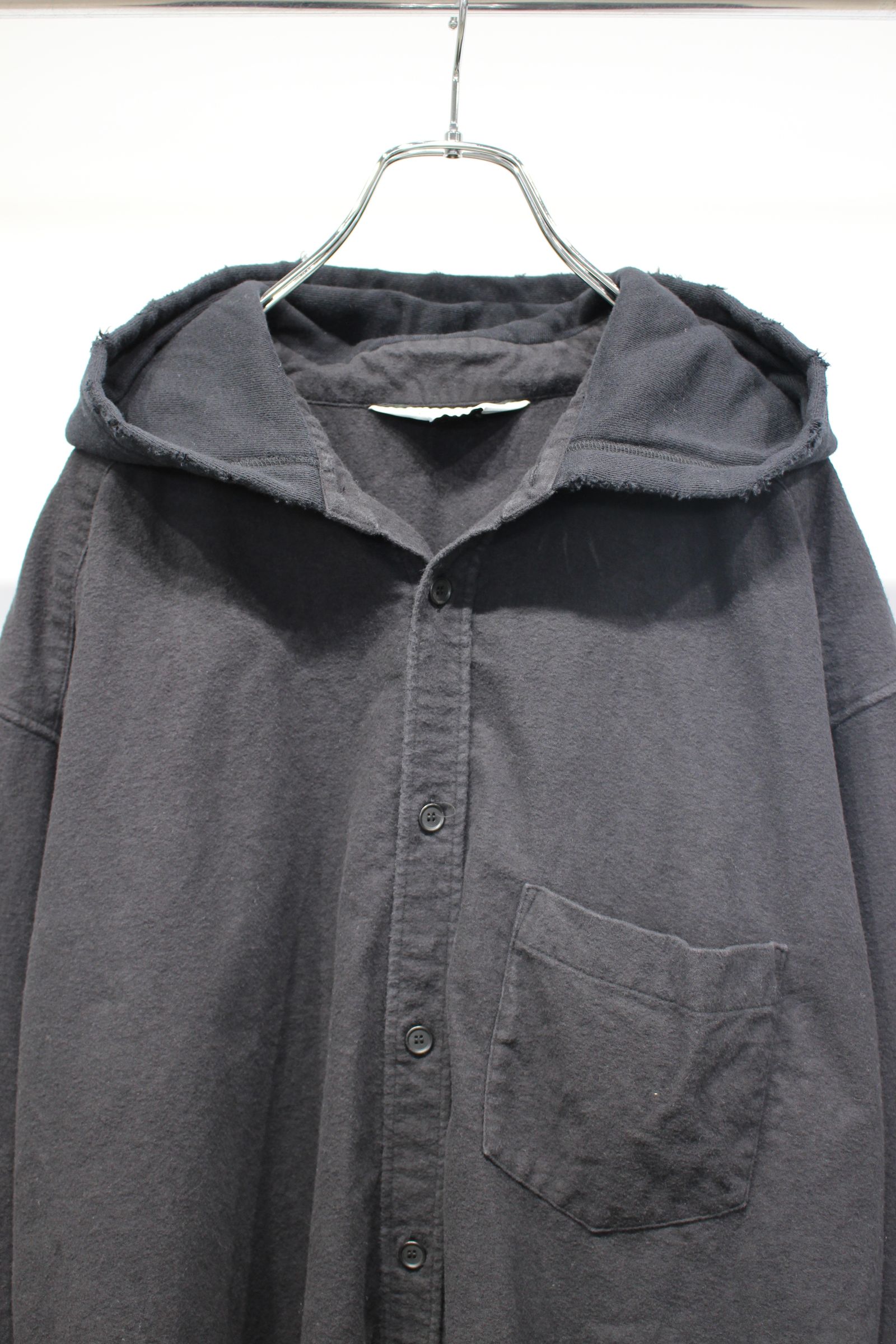 ANCELLM - HOODIE SHIRT | BLACK | シャツ | NapsNote