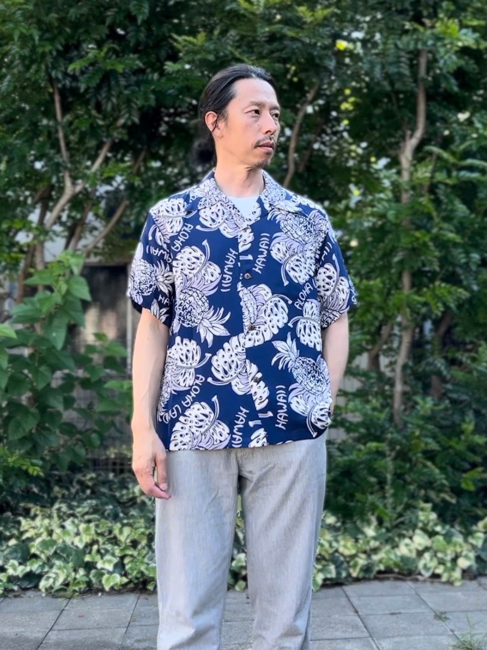 SUN SURF - ALOHA SHIRTS “ THE PINEAPPLE ISLANDS” ” /半袖レーヨン