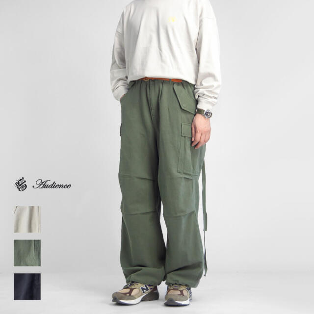 Audience オーディエンス 麻綿キャンバス M-65 イージーカーゴパンツ