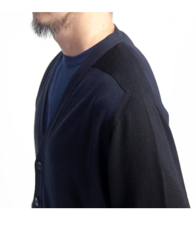 JOHN SMEDLEY ジョンスメドレー S4712 コットン×ウール パネルコンビ