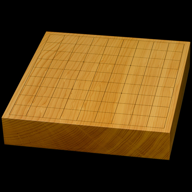 国産本榧卓上将棋盤 2寸1分（一枚板・追柾） sb20739 | 前川榧碁盤店