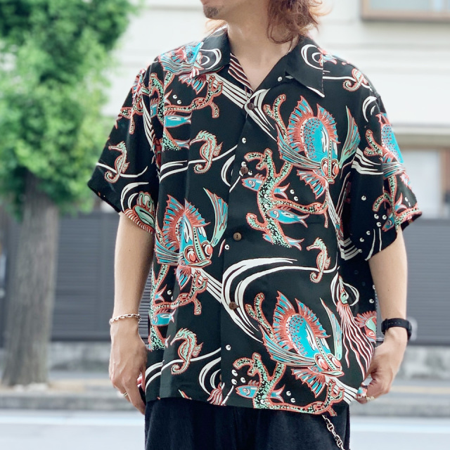 SUN SURF / HAWAIIAN S/S SHIRT “BUG EYED FISH”