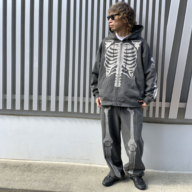 VANSON / BONE ZIP UP HOODIE