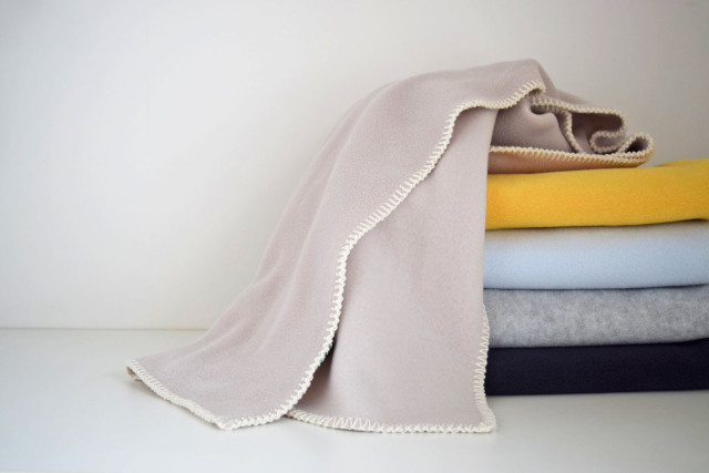 CINQ]ツイードミルフリースミニブランケット-ならの実