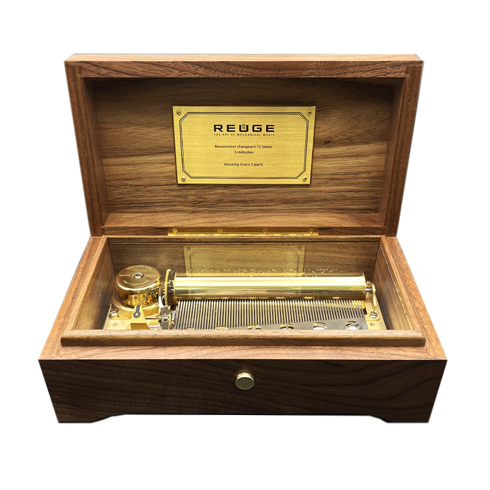 リュージュ REUGE オルゴール 72弁 L'Auberson ウォールナット AXA