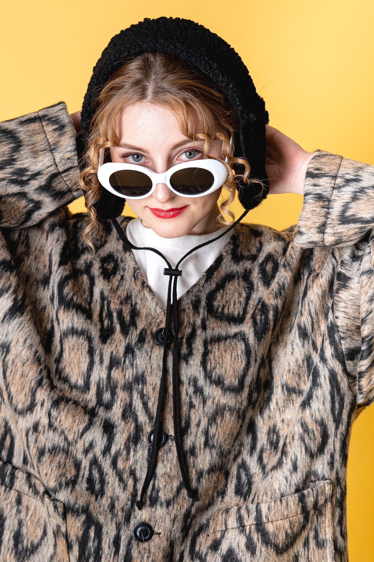 an meets zakka ファー×ボアコンビイヤーマフ ankoROCK(アンコロック