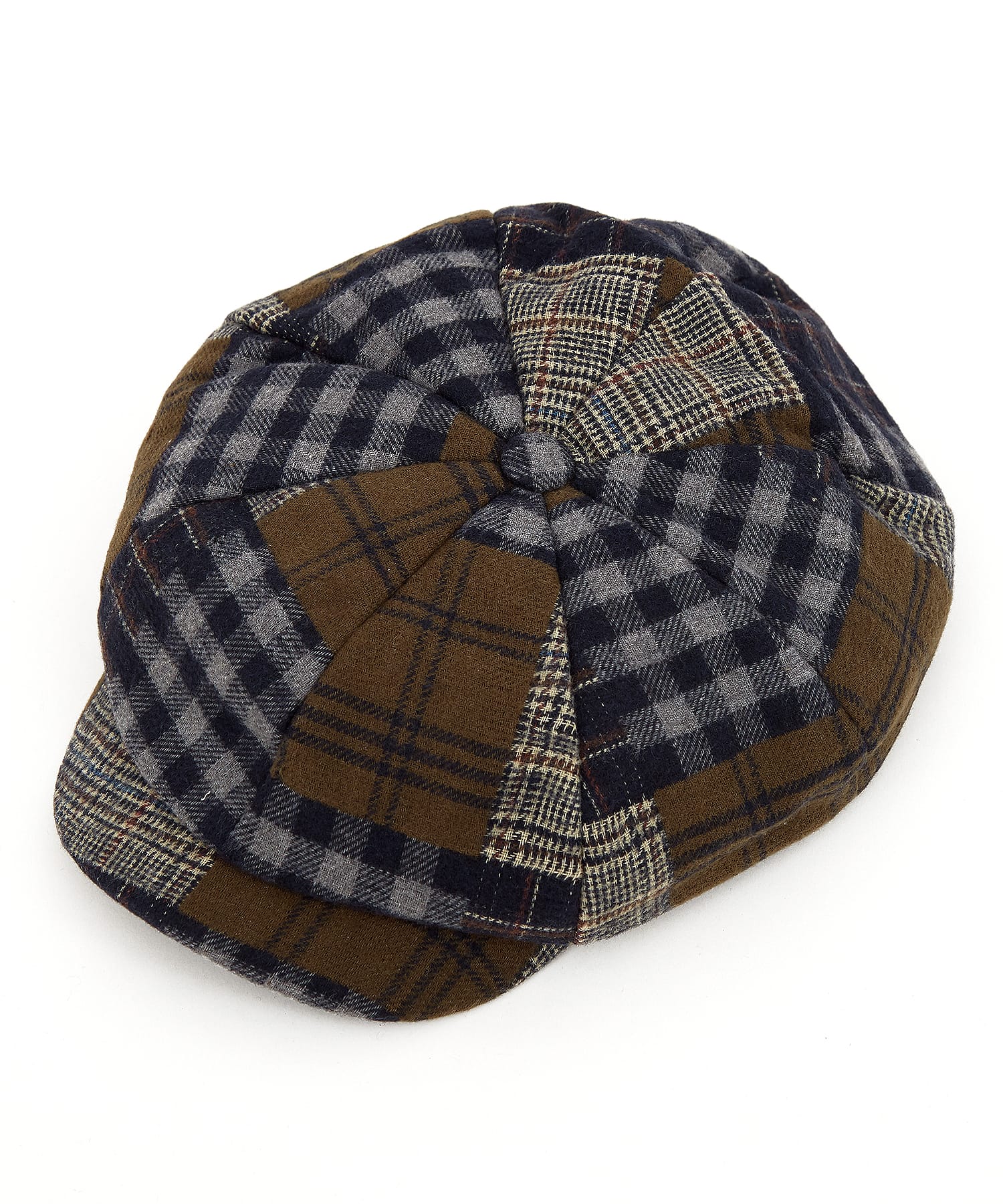 ランダムチェックパッチワークキャスケット / メンズ レディース ユニ