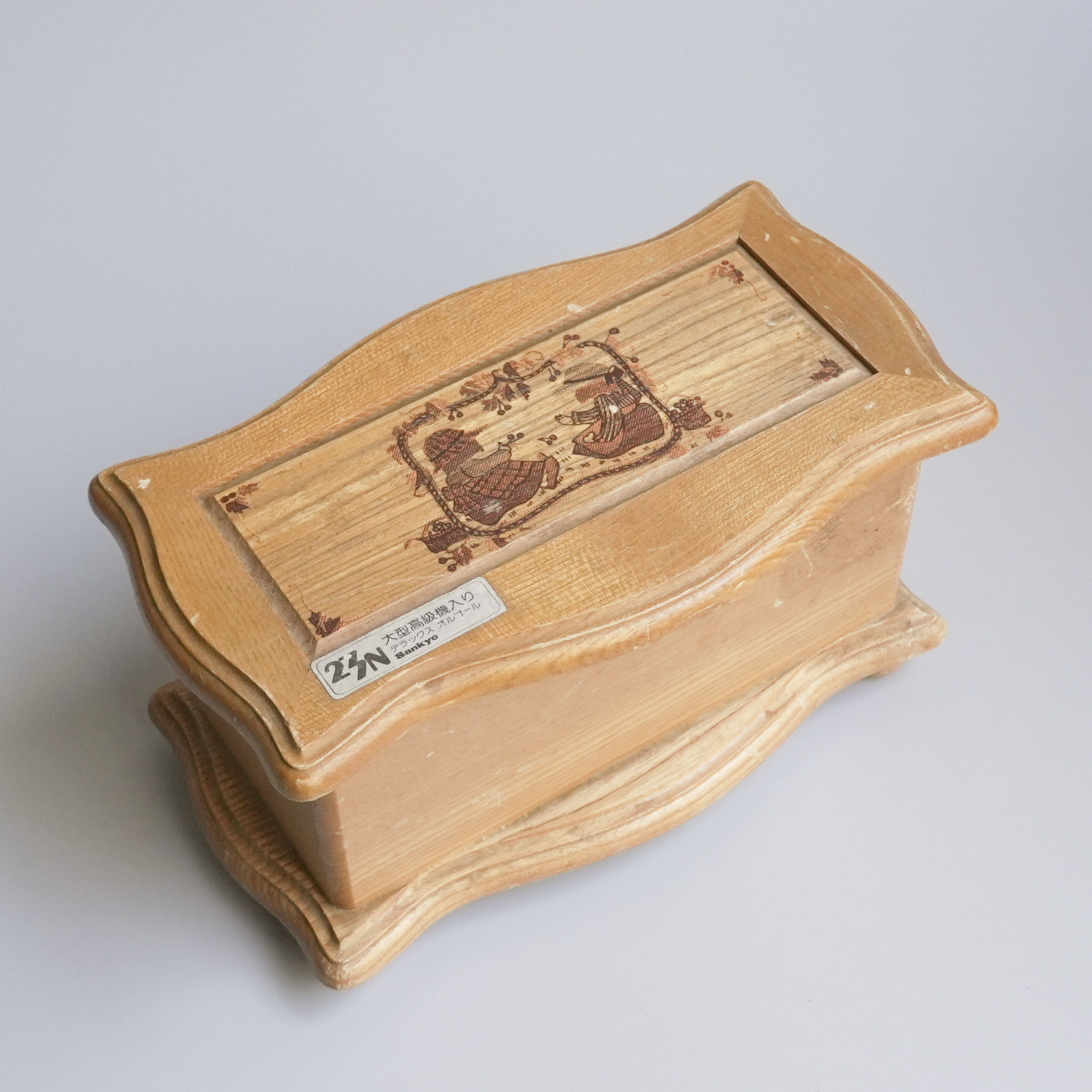 日本 ウッド Sankyo サンキョー オルゴールボックス