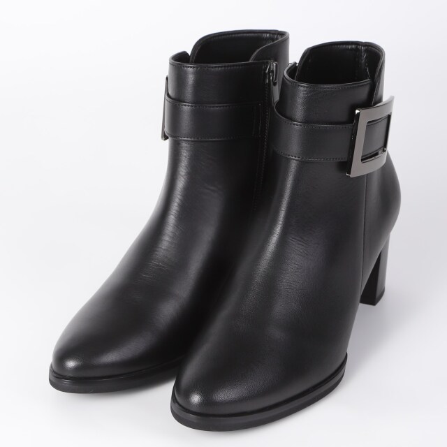 BARCLAY（バークレー）バックルショートブーツ ブラック｜BARCLAY