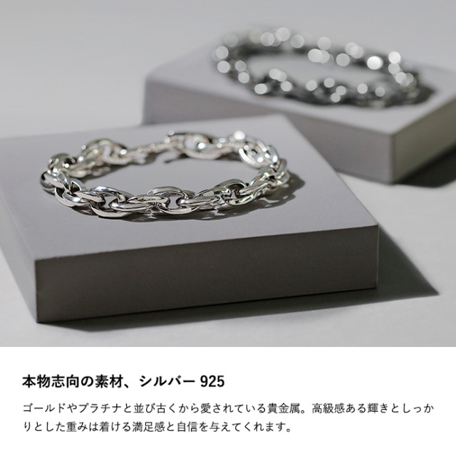 スリーフォード ブレスレット シルバー ステンレス ブレスレット