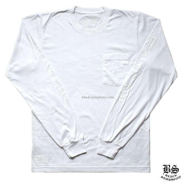 chromehearts】クロムハーツロングTシャツ CH logo ホワイト|クロム
