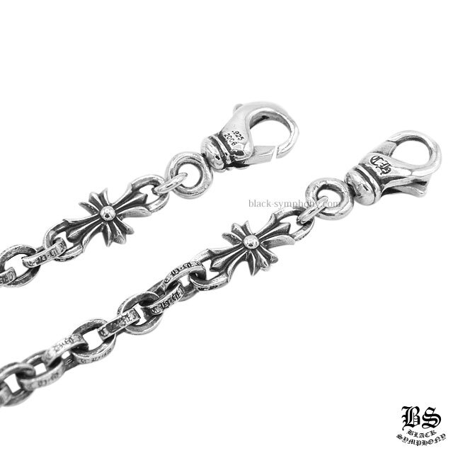 クロムハーツペーパーチェーンネックレス2クリップ30インチ(約76cm