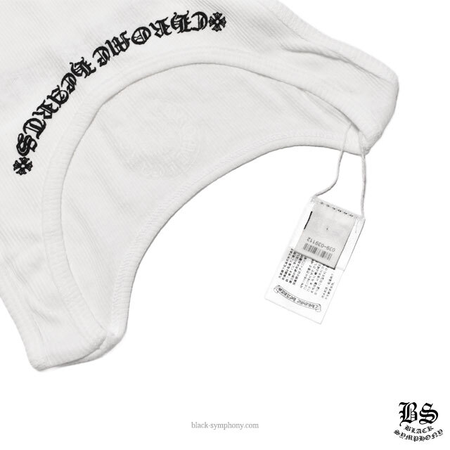 chromehearts】クロムハーツタンクトップ ネックロゴ＆スクロール