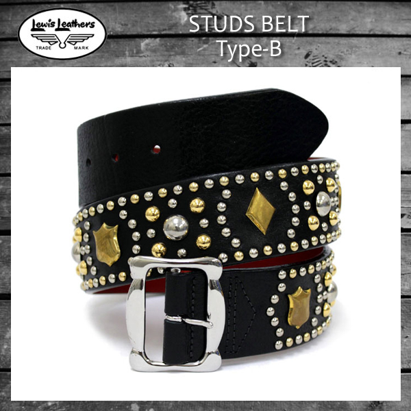 正規取扱店 Lewis Leathers(ルイスレザー) STUDS BELT(スタッズベルト