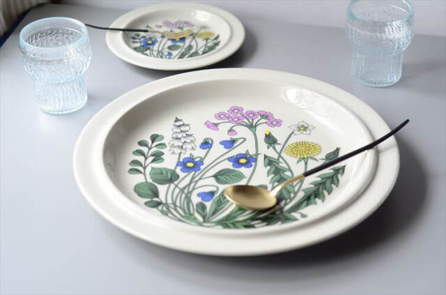 希少！ARABIA アラビア Flora 33.5cm 大皿 大きなプレート フローラ お