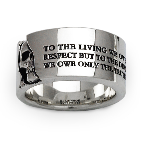 送料無料】Dr MONROE(ドクターモンロー) メッセージスカルリング FC