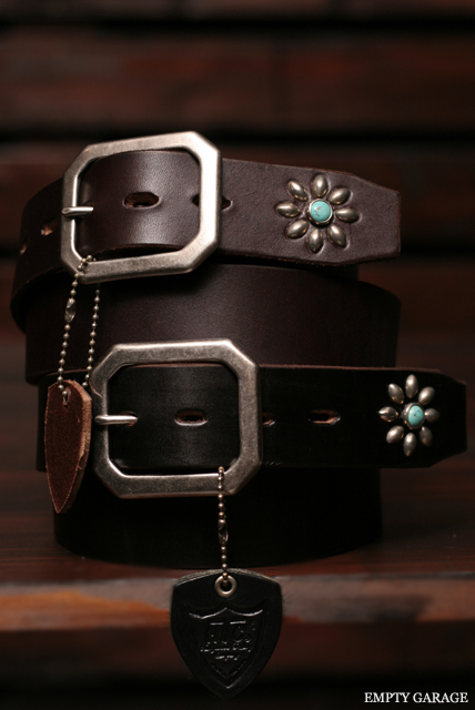 HTC ENDONLY Flower Studs 1.5 Belt Turquoise 世界年200本限定生産