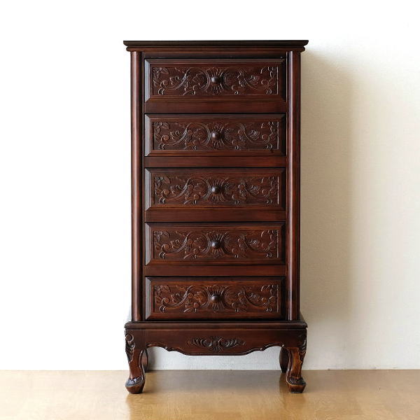 アンティーク 家具 収納 チェスト 収納家具 タンス たんす 猫脚 完成品