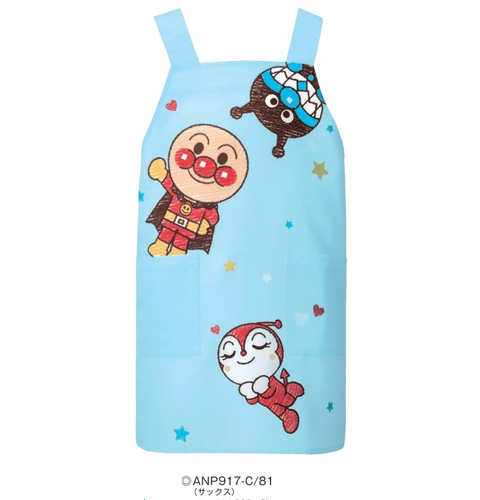 ANP917 カゼン ナースウェア エプロン アンパンマン 男女兼用 ショート