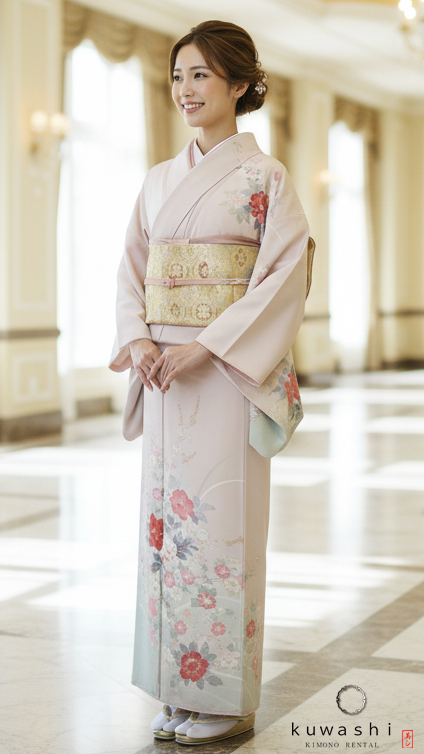 レンタル着物】【往復送料無料】【東京都内着付代無料】 20012