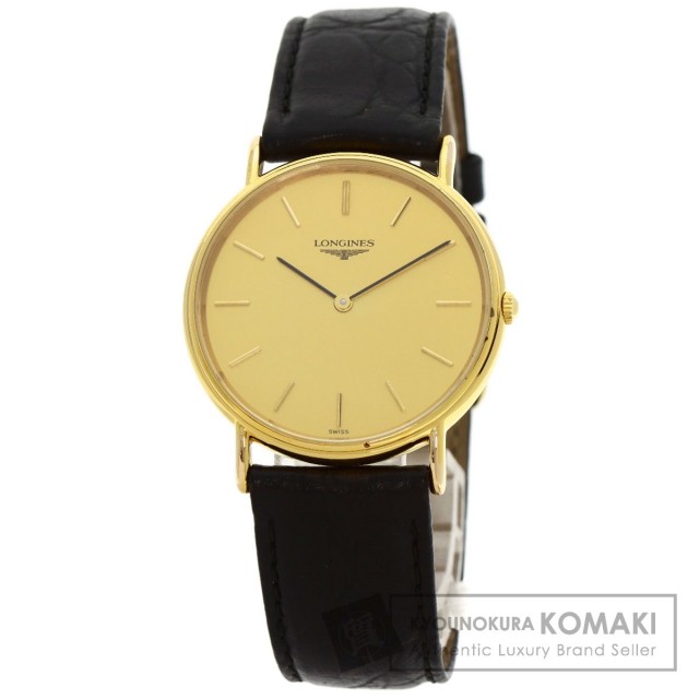 LONGINES ロンジン L4.637.2 グランドクラシック 腕時計 GP/革 メンズ