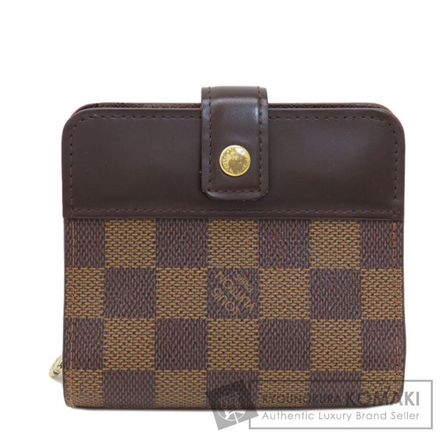 LOUIS VUITTON ルイヴィトン M61668 コンパクト・ジップ ダミエ エベヌ
