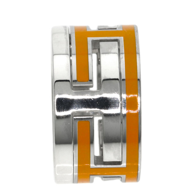 HERMES エルメス ムーブアッシュ エナメル #47 リング・指輪 シルバー