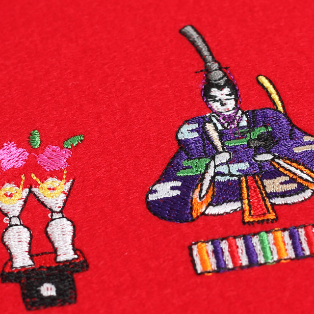 KY82-281R／タペストリー／七段雛〈赤〉