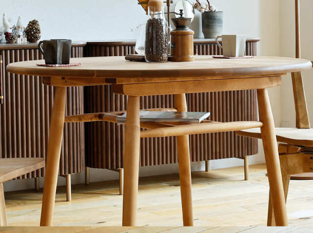 円形ダイニングテーブル Logie（ロジー）105cmタイプ｜北欧