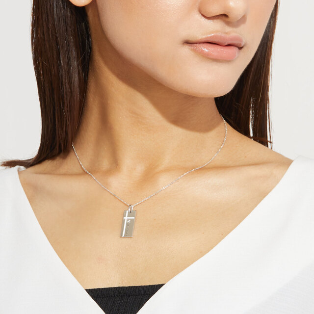 ペアネックレス シルバー925 sv925 銀 ノーブル クロス p3051-p