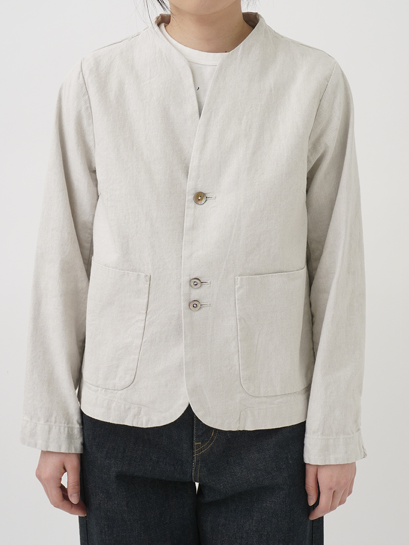 L／Cギャバ ボトル襟ジャケット