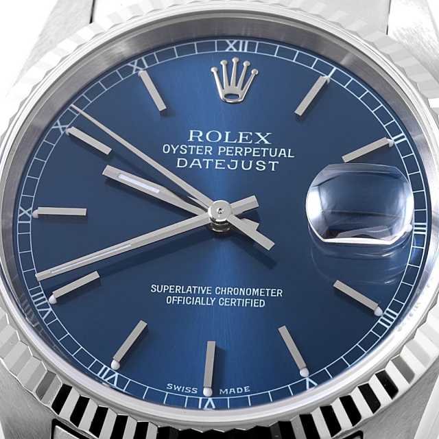 16234 ブルー ROLEX（ロレックス）デイトジャスト 中古 | 東京・大阪の