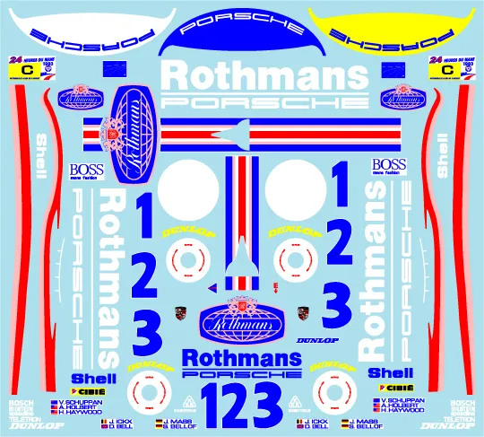 ミュージアムコレクション 1/24 ポルシェ 956 ロスマンズ ルマン 1983
