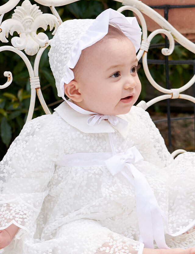 セレモニーベビードレス 2WAYオール＆レースドレス＆付け襟