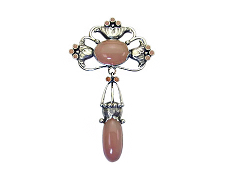 ジョージ ジェンセン］ ブローチ、ペンダント ＃90 （クォーツ）