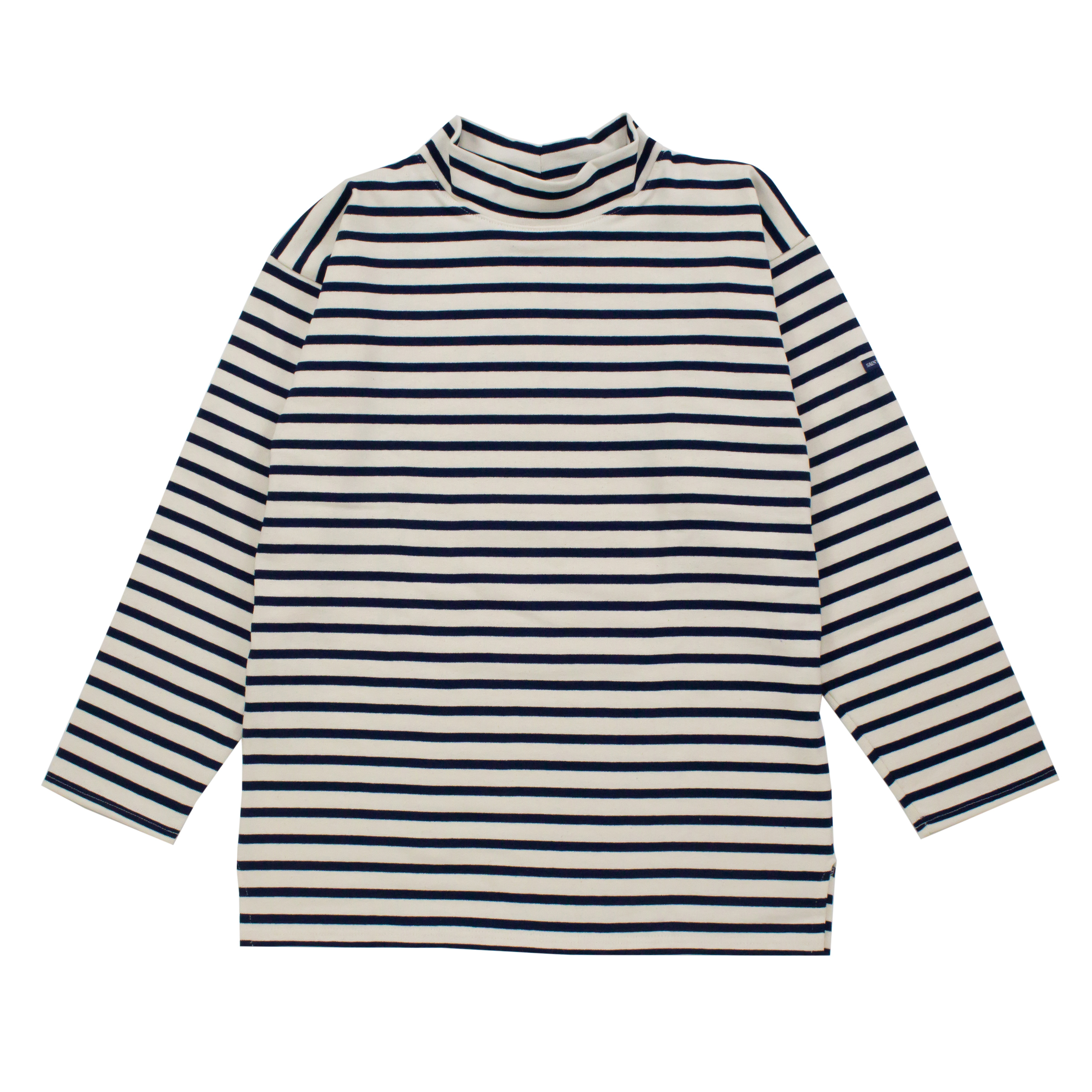 モックネックタイプ［生成り/マリン］：セントジェームス