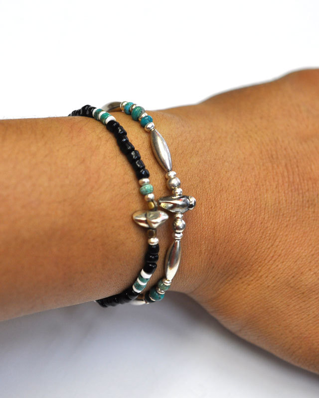 39 (SunKu/サンク) Pipe Beads Bracelet 925/ パイプビーズ