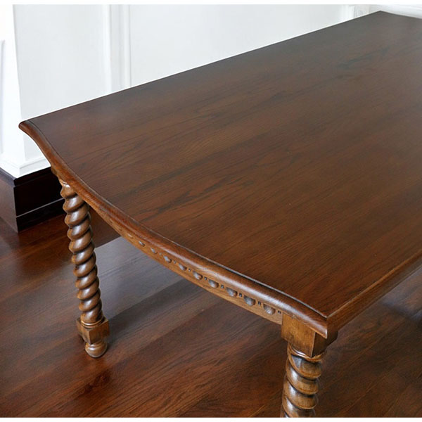 アンティークリプロダクト ツイストレッグ ダイニングテーブル 幅145cm
