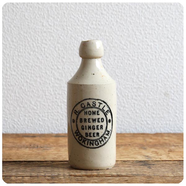 イギリス アンティーク 陶器ボトル ジンジャービア 雑貨 インテリア