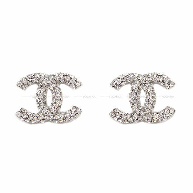 CHANEL シャネル ココマーク ラインストーン シャイニー ピアス