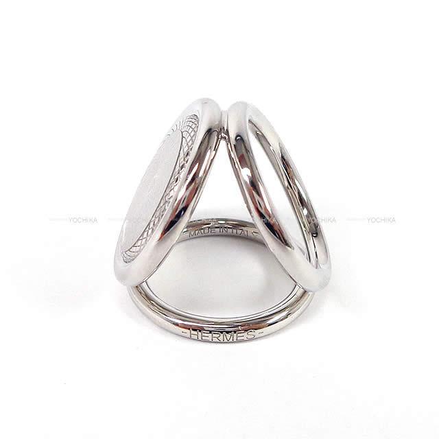 HERMES エルメス スカーフリング トリオ ロサージュ グラヴィー