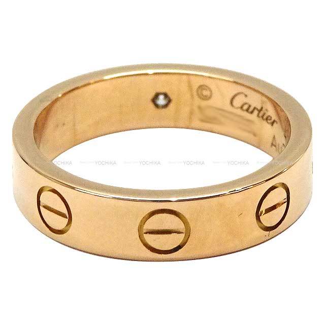 CARTIER カルティエ ミニ ラブリング 1P ダイヤ #46 K18 ピンク