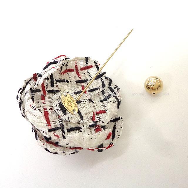 CHANEL シャネル カメリア ピンブローチ コサージュ 15P 白(ホワイト)X