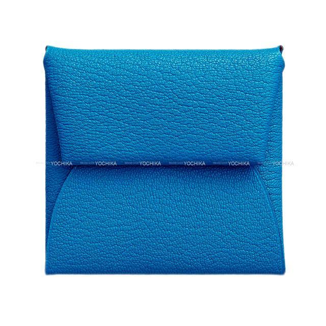 HERMES エルメス コインケース バスティア ブルーフリーダ