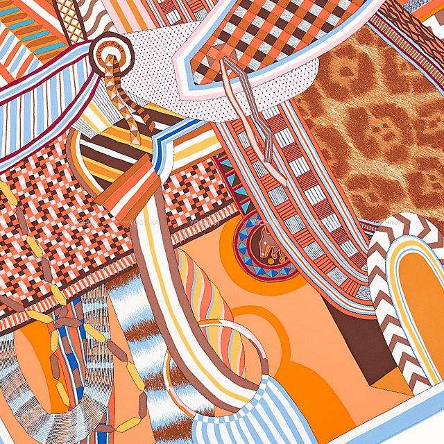 2022年春夏 HERMES エルメス スカーフ カレ90 空想の鞍 LA SELLE